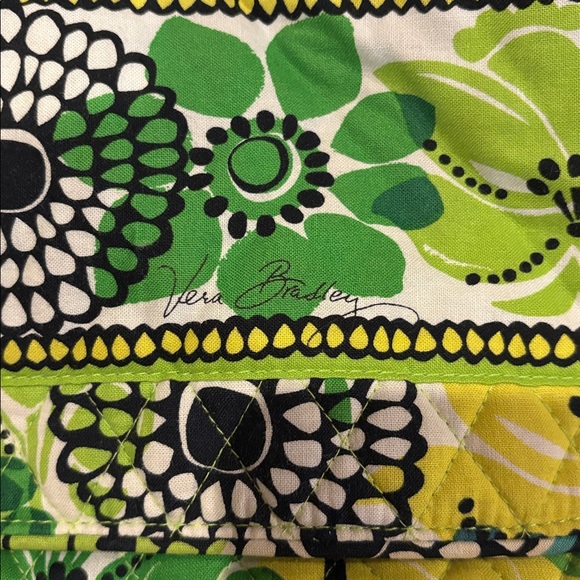 Vera Bradley Retired Limes Up Floral Messenger Shoulder Bag - Picture 2 of 7
